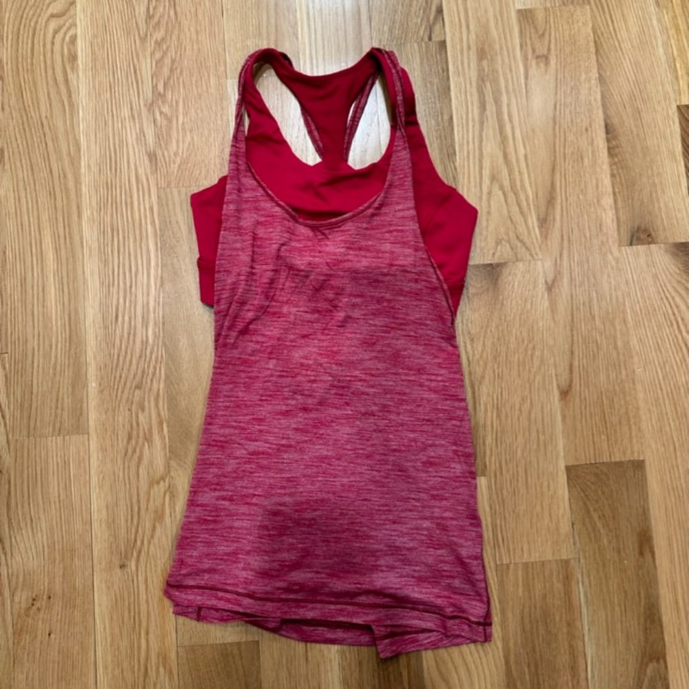 LULULEMON tank top with built in sports bra